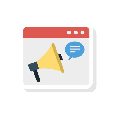 reklam online pazarlama vektör çizim 