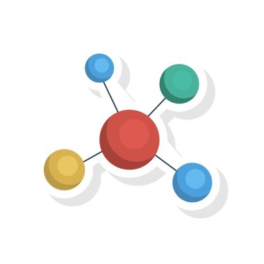 bağlantı ağı paylaşımı vektör illüstrasyon 