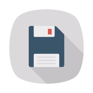 diskette düz simge, vektör, illüstrasyon