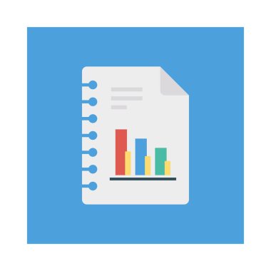 rapor sayfası dosya vektör illüstrasyon