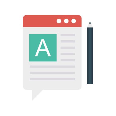 tarayıcı web sayfası düz simge, vektör, illüstrasyon