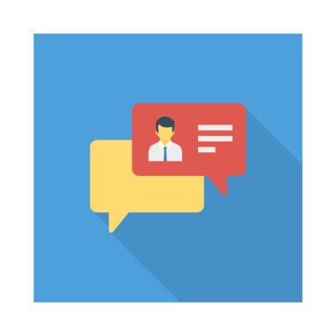 sohbet konuşma tartışma vektör illüstrasyon 