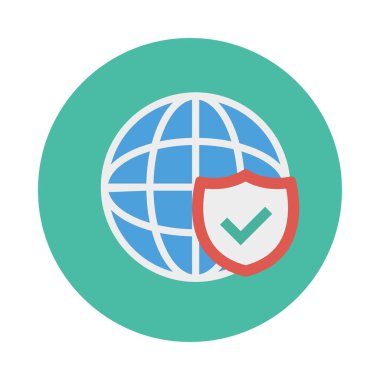 güvenli kalkan kontrol vektör illüstrasyon