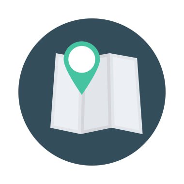 harita konumu bulucu vektör illüstrasyon