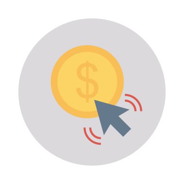 tıklama başına ödeme online alışveriş vektör illüstrasyon