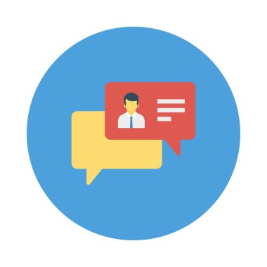 sohbet konuşma tartışma vektör illüstrasyon