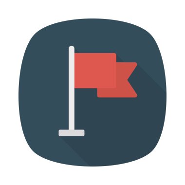 dalga düz simge, vektör, illüstrasyon