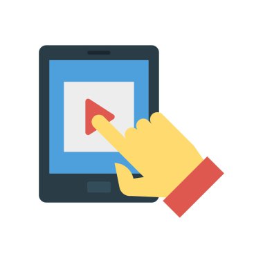 play click click vektör illüstrasyon