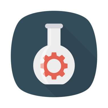 şişe laboratuvar ayarı vektör illüstrasyon 