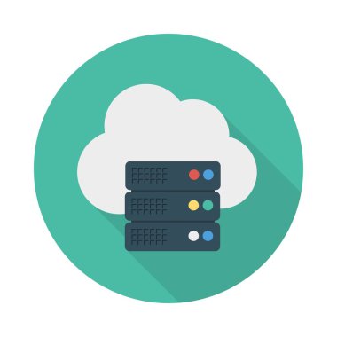 sunucu veritabanı depolama vektör çizim