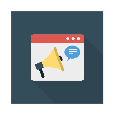 reklam online pazarlama vektör çizim 