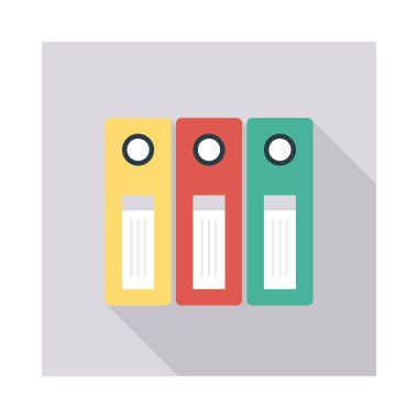 arşiv dosyaları düz simge, vektör, illüstrasyon 