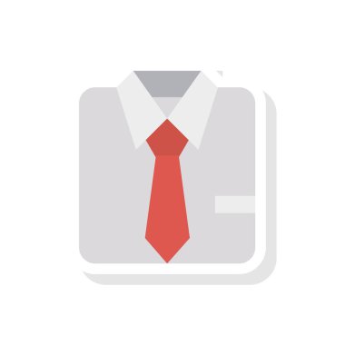 gömlek kravat elbise vektör illüstrasyon 