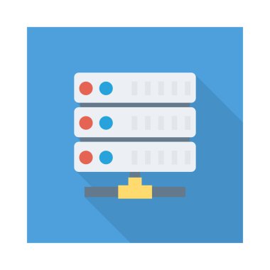 sunucu depolama veritabanı vektör çizim 