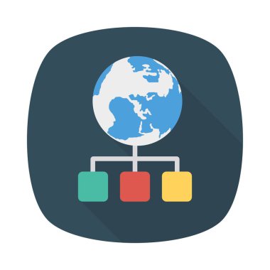 ağ bağlantı paylaşım vektör çizim 