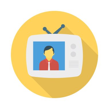 Televizyon anteni dijital vektör illüstrasyon