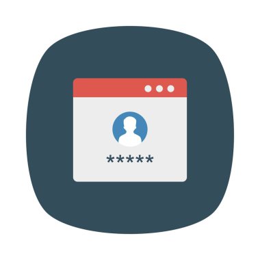 oturum açma hesabı profili vektör çizim 