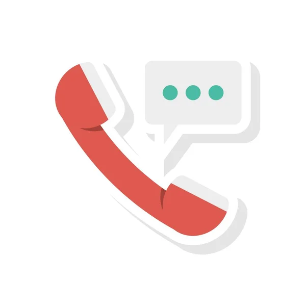 Call Phone Support Vector Illustration — Stock Vector