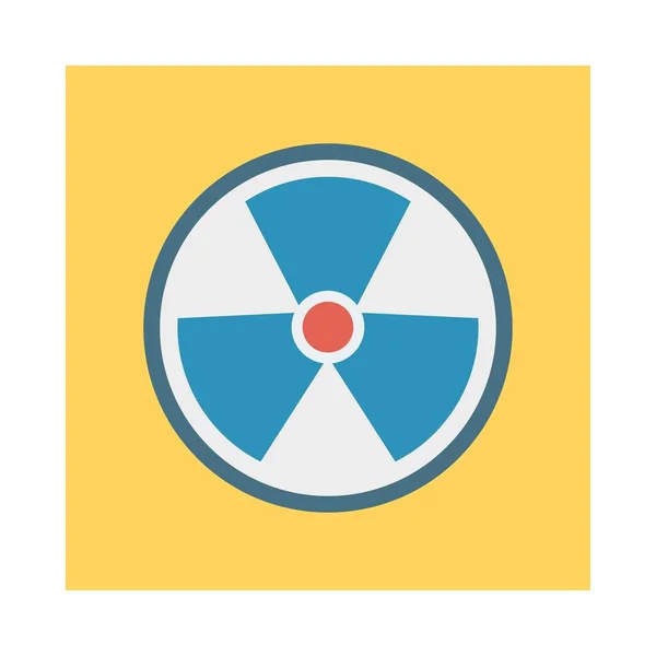 Nuclear Radioactive Eco Vector Illustration — Stock Vector