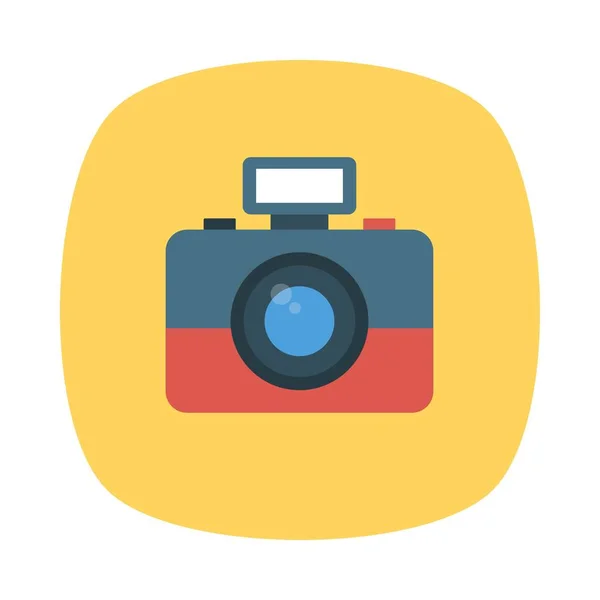 Пласка Іконка Камери Вектор Ілюстрація — стоковий вектор