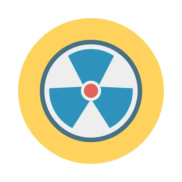 Nuclear Radioactive Eco Vector Illustration — Stock Vector