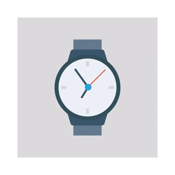 Наручний Годинник Плоска Іконка Вектор Ілюстрація — стоковий вектор