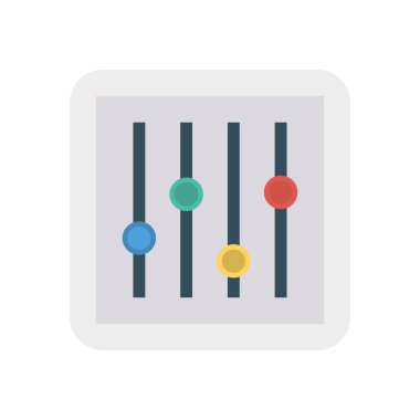 kontrol kaydırıcı ayarı vektör çizimi