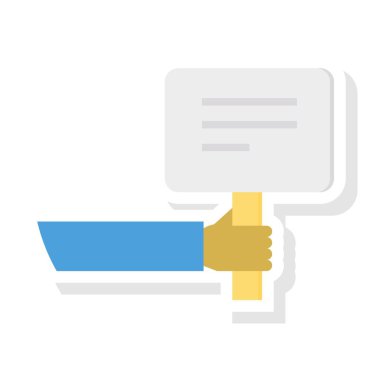 pano reklam pazarlama vektör çizim 