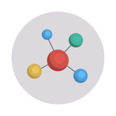 bağlantı ağı paylaşımı vektör illüstrasyon