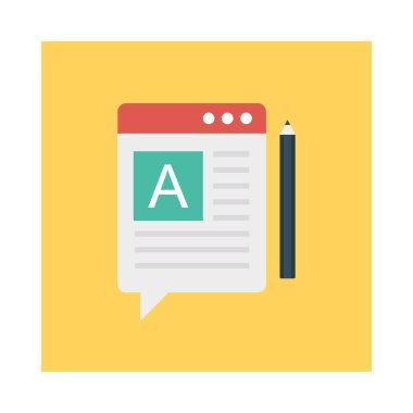 tarayıcı web sayfası düz simge, vektör, illüstrasyon