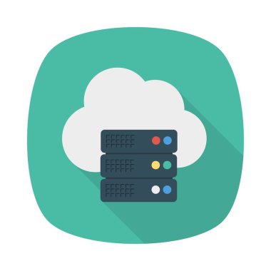 sunucu veritabanı depolama vektör çizim 