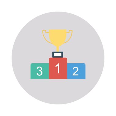 podyum zafer şampiyonu vektör illüstrasyon