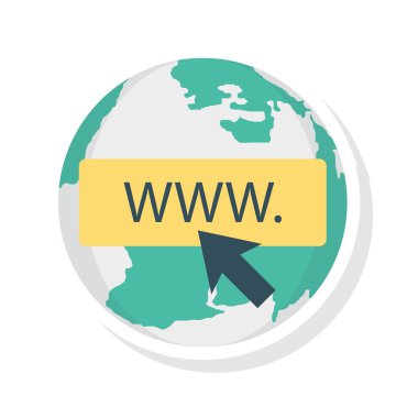 tarayıcı web sayfası düz simge, vektör, illüstrasyon