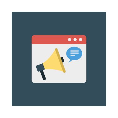 reklam online pazarlama vektör çizim 