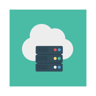 sunucu veritabanı depolama vektör çizim