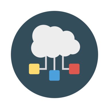 Ağ vektör çizim bulut