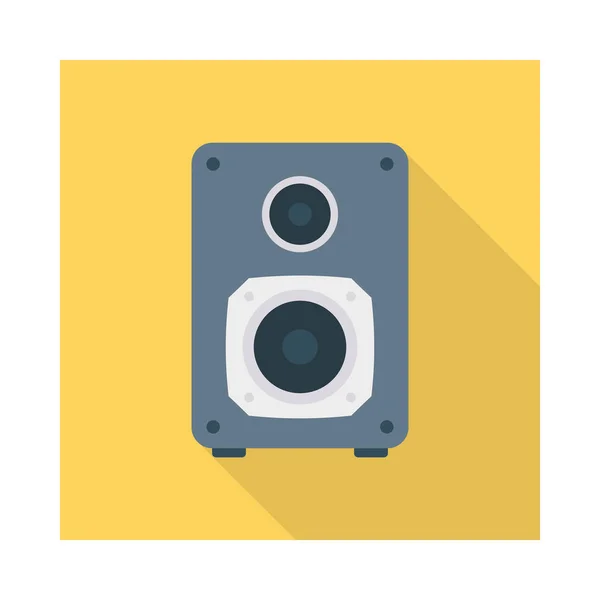 Amplificador Sonido Icono Plano Vector Ilustración — Vector de stock