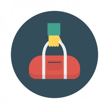 el çantası simgesi vektör illüstrasyon 