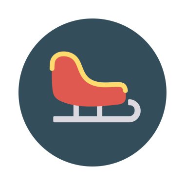 kızak simge vektör çizim 