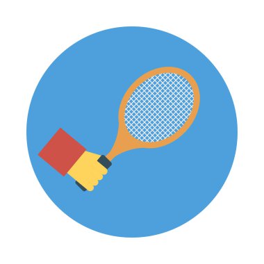 Tenis ikonu vektör illüstrasyonu 