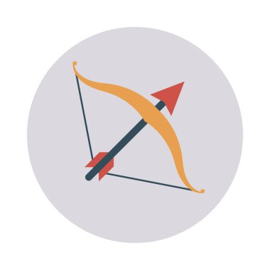 Yay ve ok simge vektör çizim 