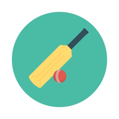 Kriket simge vektör çizim 