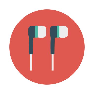 kulaklık simgesi vektör illüstrasyonu 