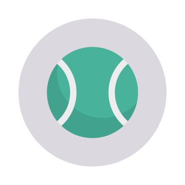 Tenis topu ikonu vektör illüstrasyonu 