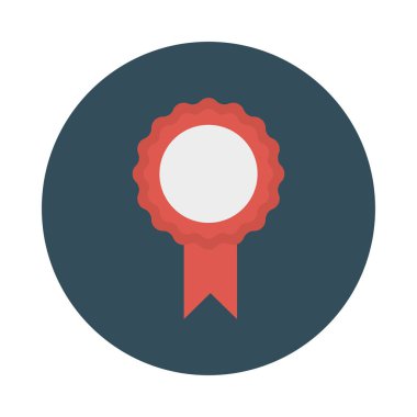 Madalya ikon vektör illüstrasyonu 