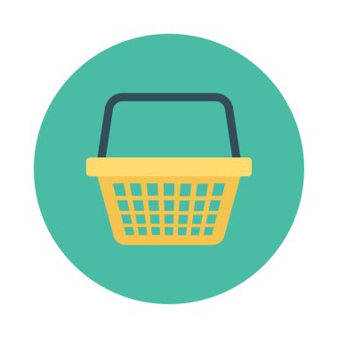 Sepet Simgesi vektör illüstrasyonu 