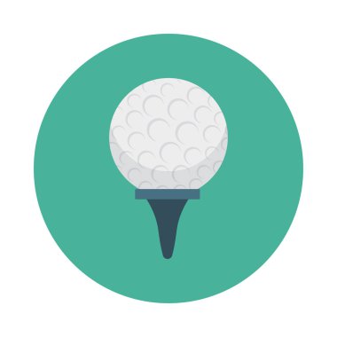 Golf topu ikonu vektör illüstrasyonu 