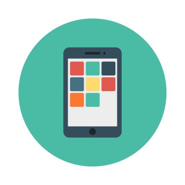 tablet simge vektör illüstrasyonu 