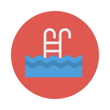 Havuzu simge vektör çizim 