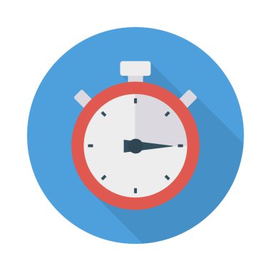 Zamanlayıcı simgesi vektör çizim 